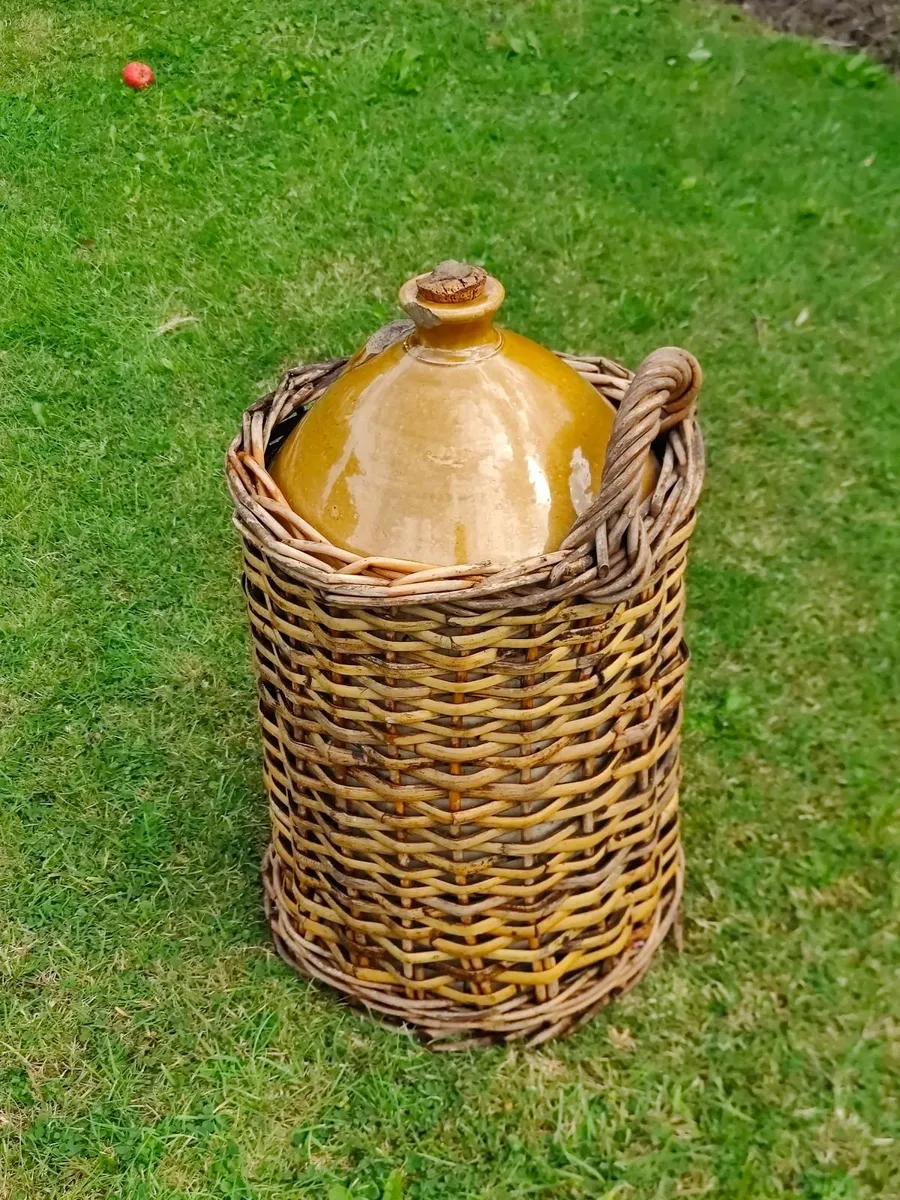 Vintage Mid Century Earthenware Flagon Brewer - Image 1