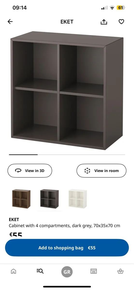 EKET cabinet with 4 compartments (70x35x70cm) - Image 4