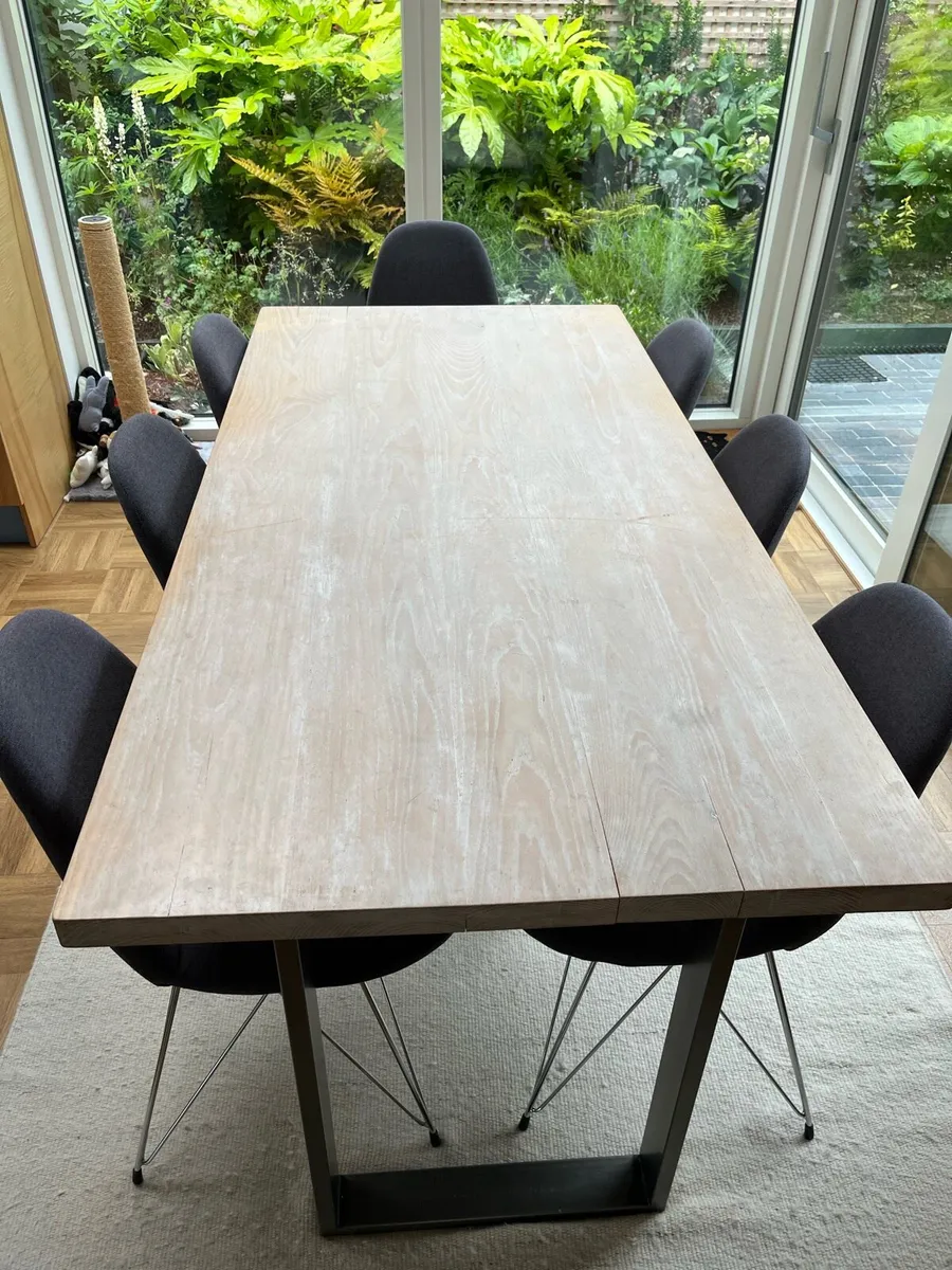 Dining room chairs x 7 - Image 3