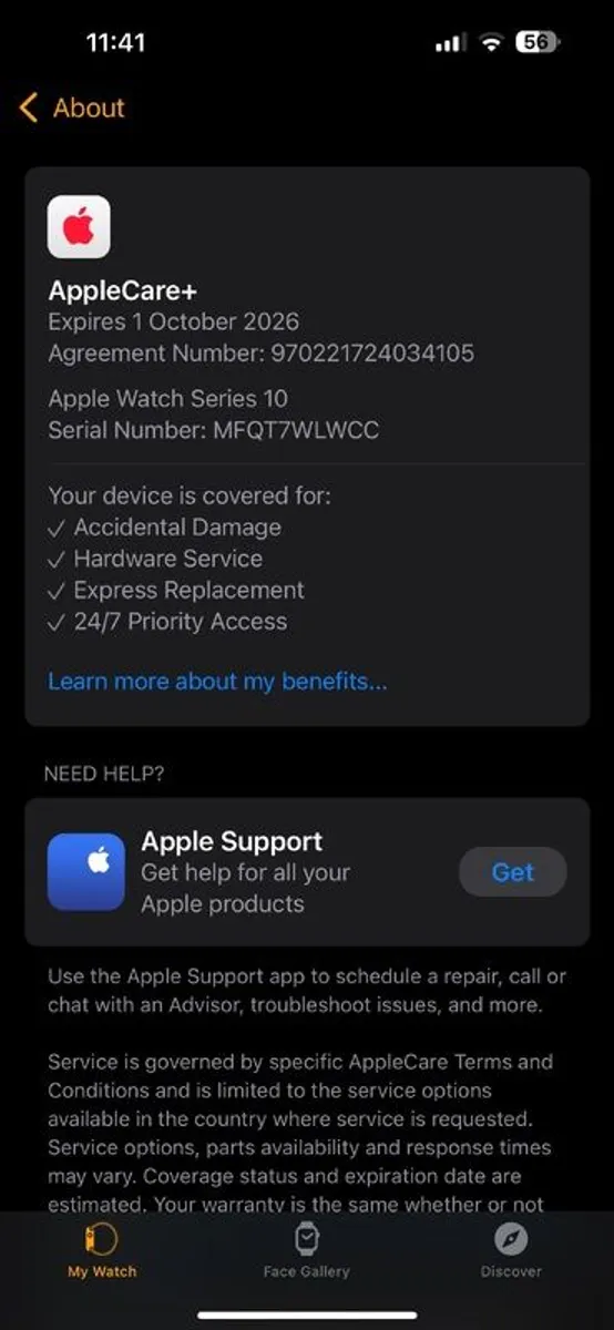 Apple Watch 10 46mm Rose Gold with Apple Care until October 2026 - Image 4
