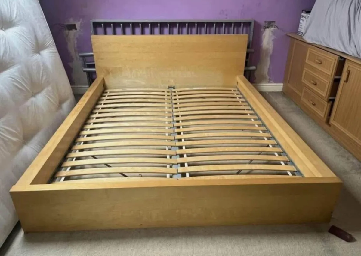 IKEA King size bedframe - Image 1