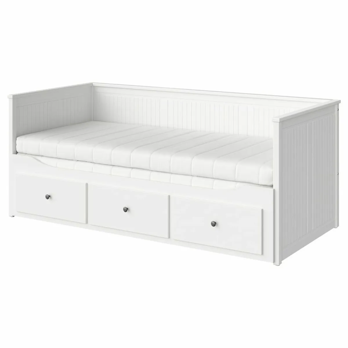 IKEA HEMNES Day-Bed with 3 Drawers + 2 Mattresses - Image 1