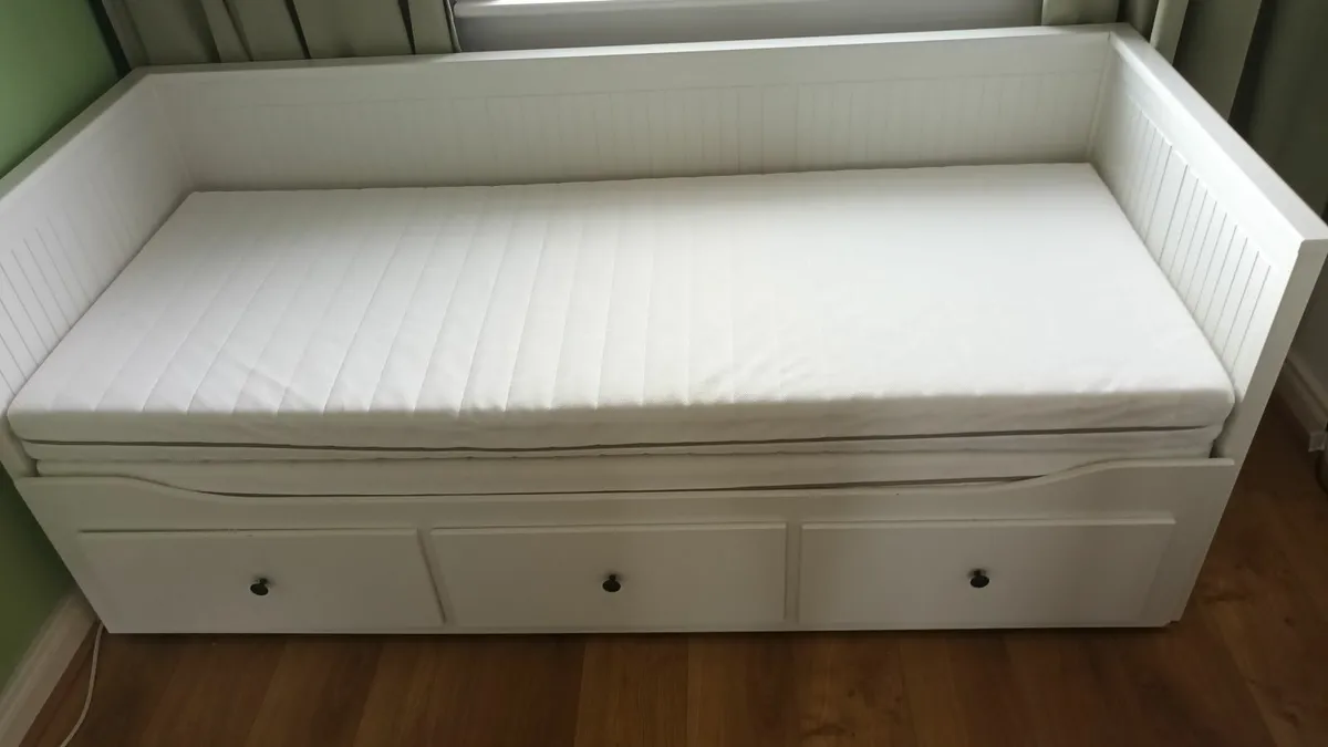 IKEA HEMNES Day-Bed with 3 Drawers + 2 Mattresses - Image 3