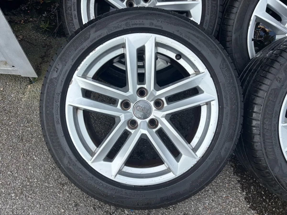 17 Inch Genuine Audi Alloys With Good Tyres - Image 2