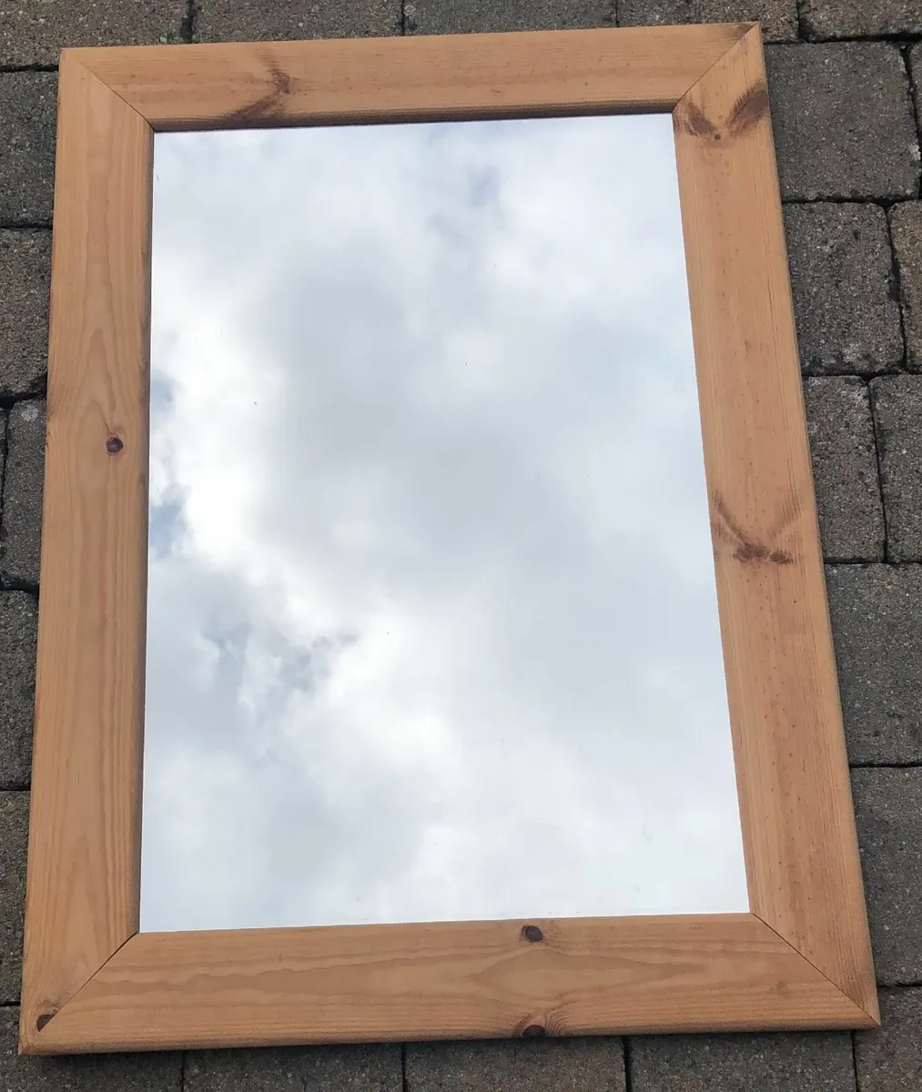 Wooden Frame Mirror - Image 1