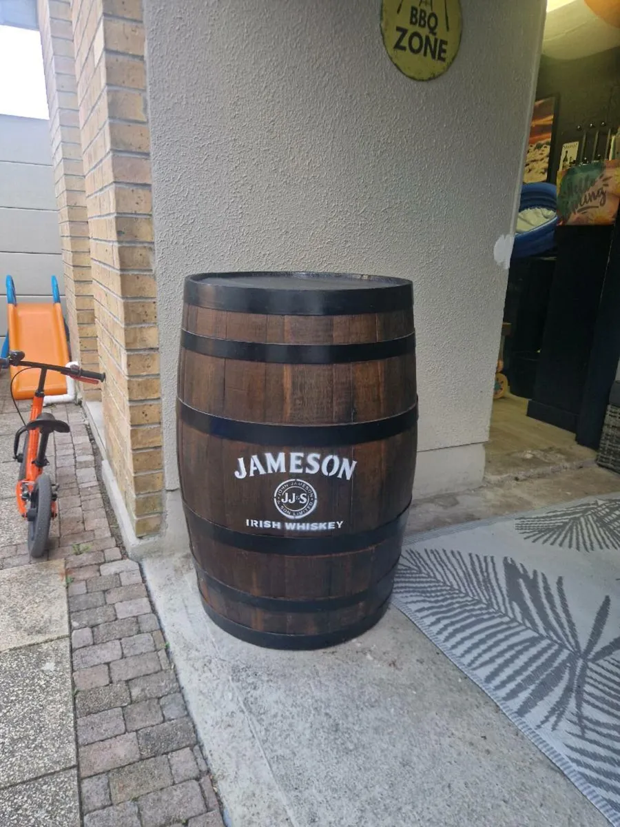 Jameson whiskey barrell.