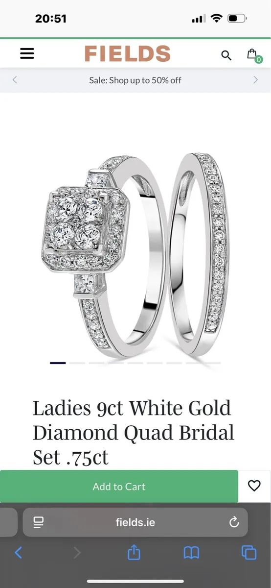 Engagement & Wedding Ring - Image 1