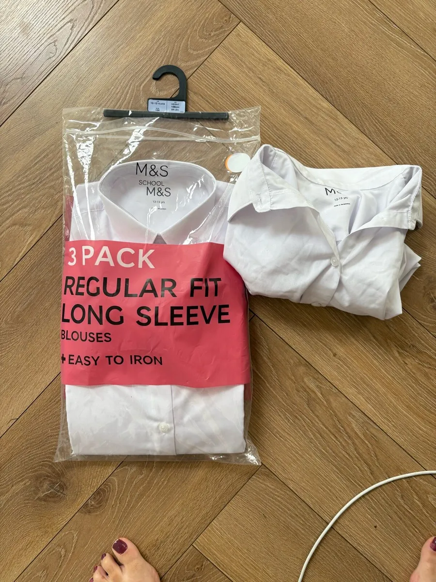 M&S school blouses age 12-13 - Image 1