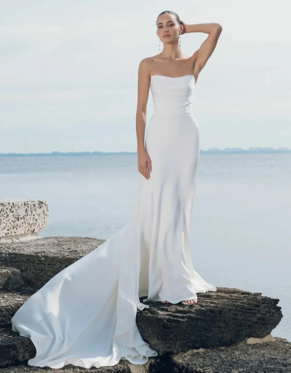 Jenny Yoo Magnolia dress with Jewel Cape - Image 1