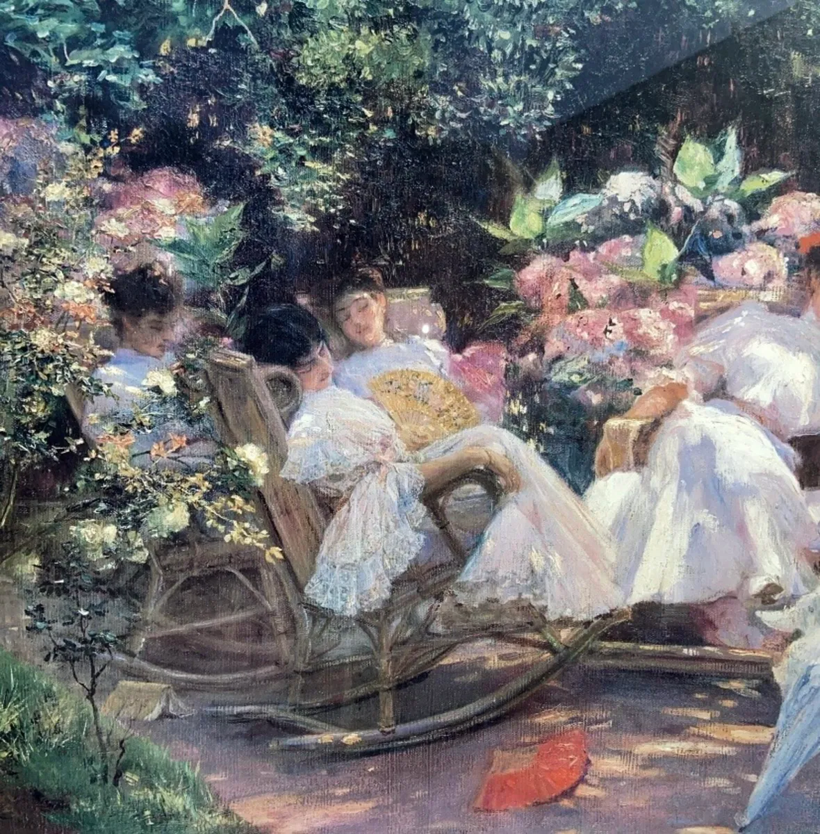 ‘Ladies in the Garden’ picture frame - Image 3