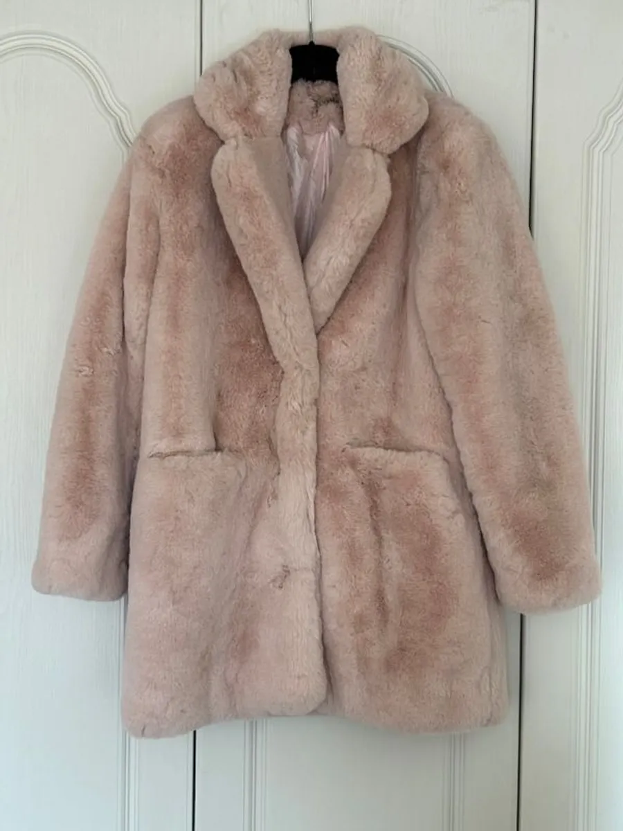 Poete Faux Fur Coat in perfect condition - Image 1