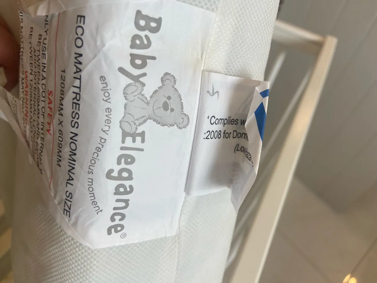 Baby Elegance Kim Cot & Mattress - Image 3