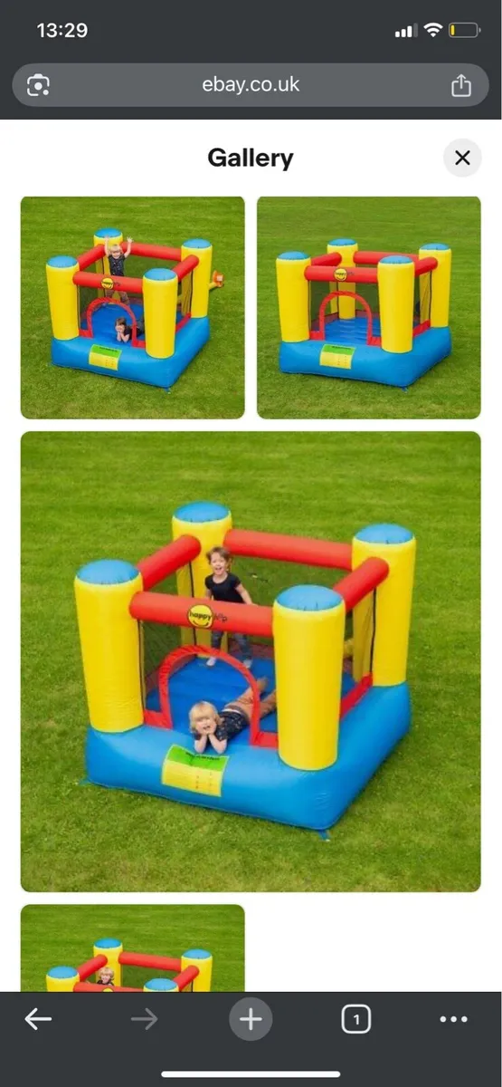 Bouncy castle with electric pump