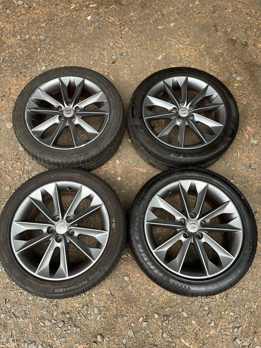 16’ Genuine Seat Vw Polo 5x100 alloy wheels - Image 1
