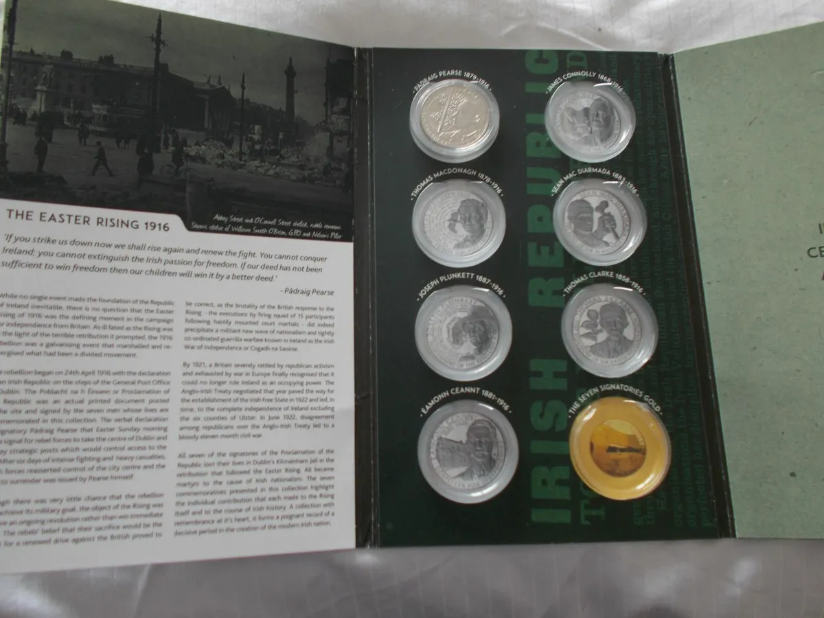 9 Commemorative Coins. Michael Collins etc. - Image 4