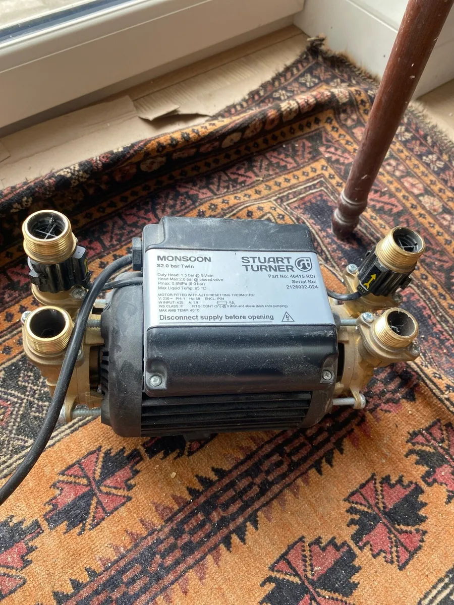 Power pump monsoon Stuart turner s2.0 bar twin - Image 1