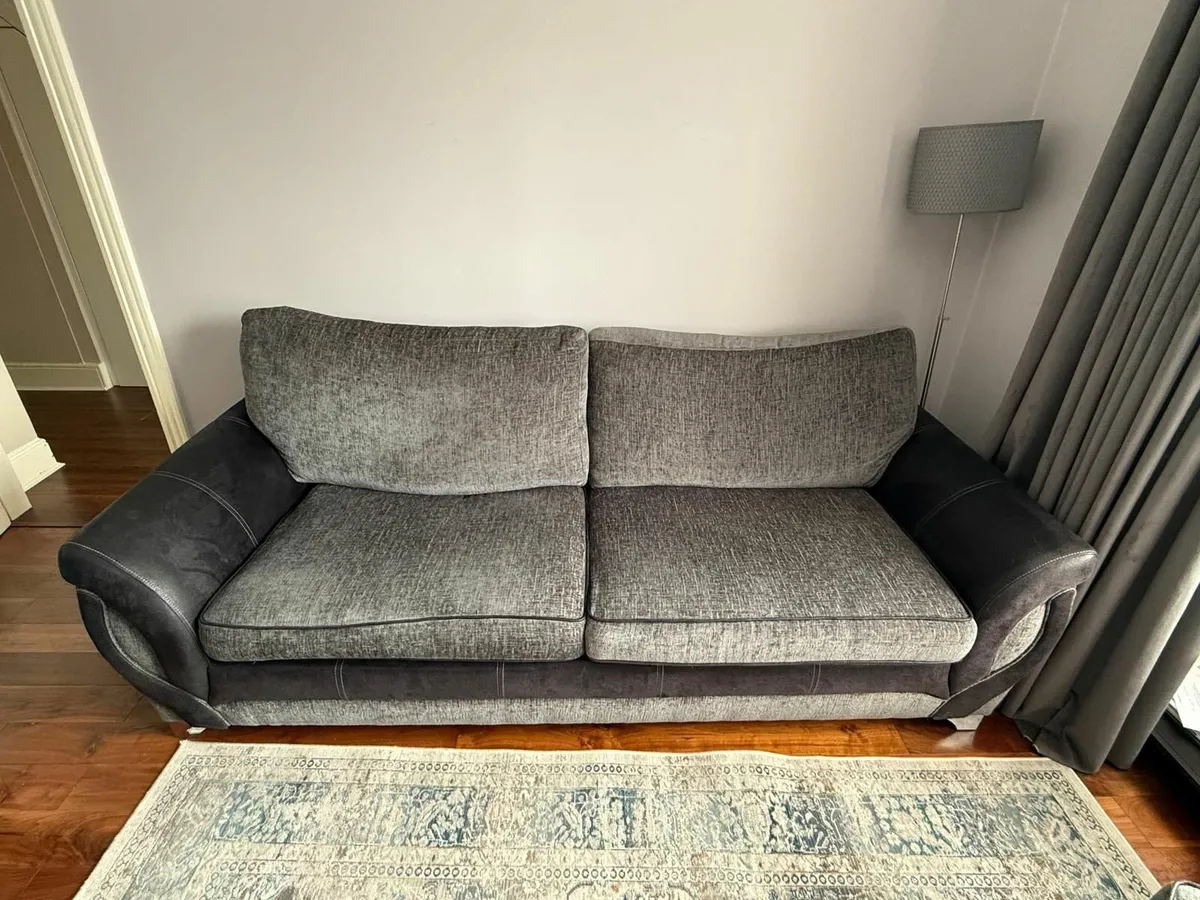 DFS Sofas 3+2+pouffe - Image 1