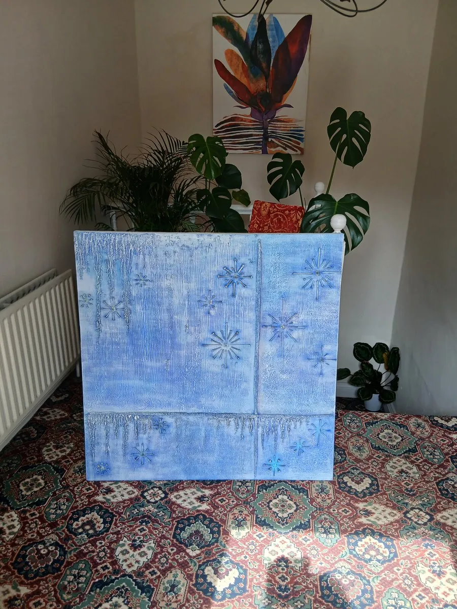 Catherine ryan large 1 meter square origional art - Image 1