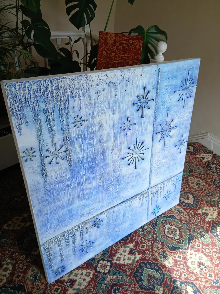 Catherine ryan large 1 meter square origional art - Image 4