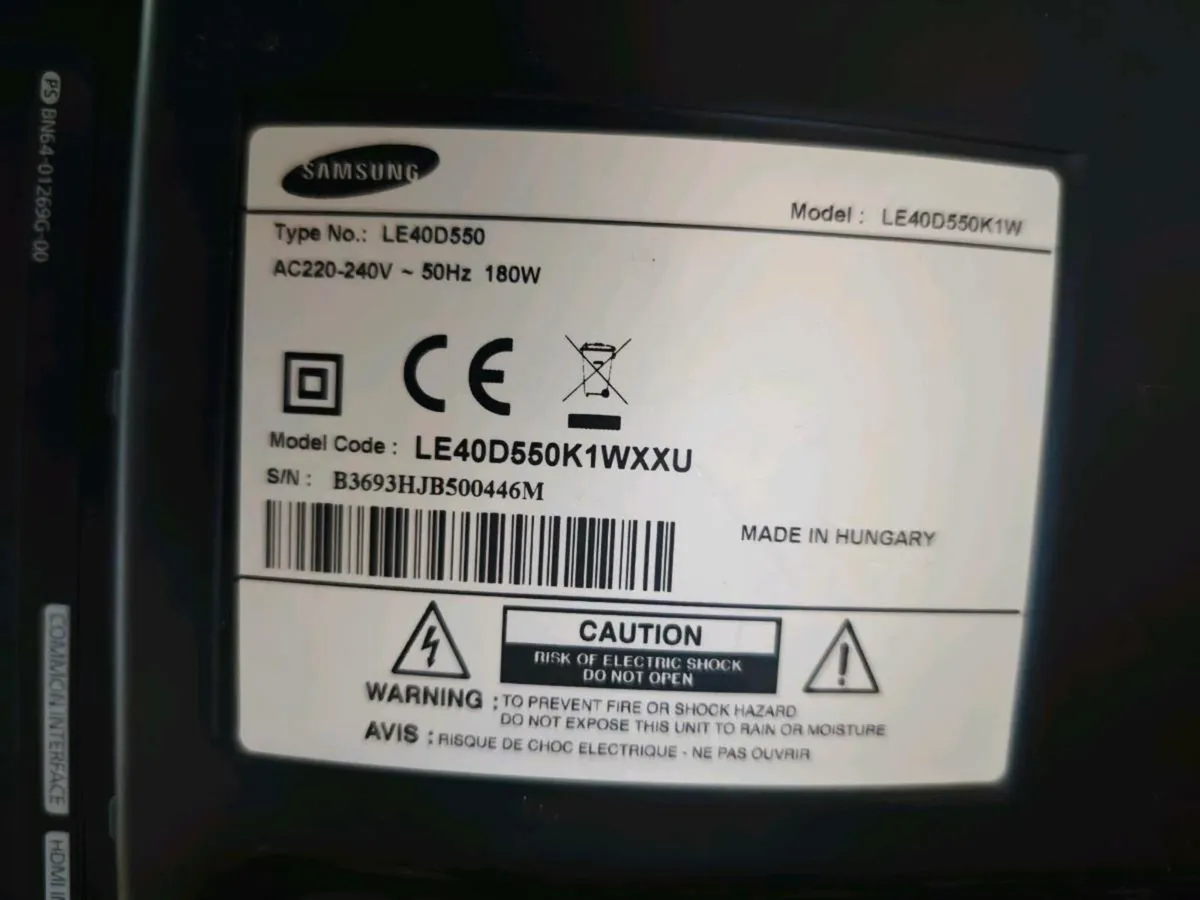 Samsung 40" TV - Image 3