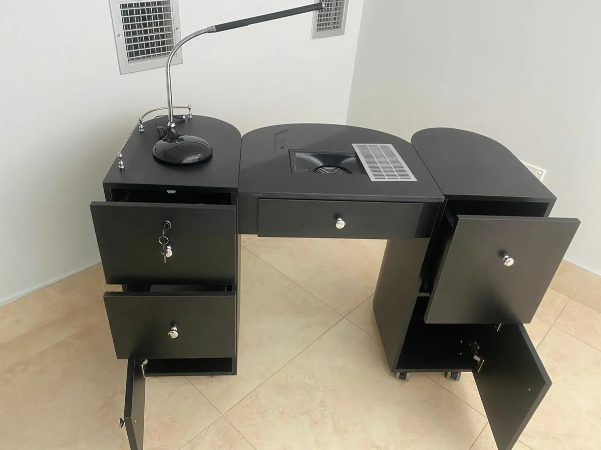 Elite Manicure Table - Black - Brand New - Image 1