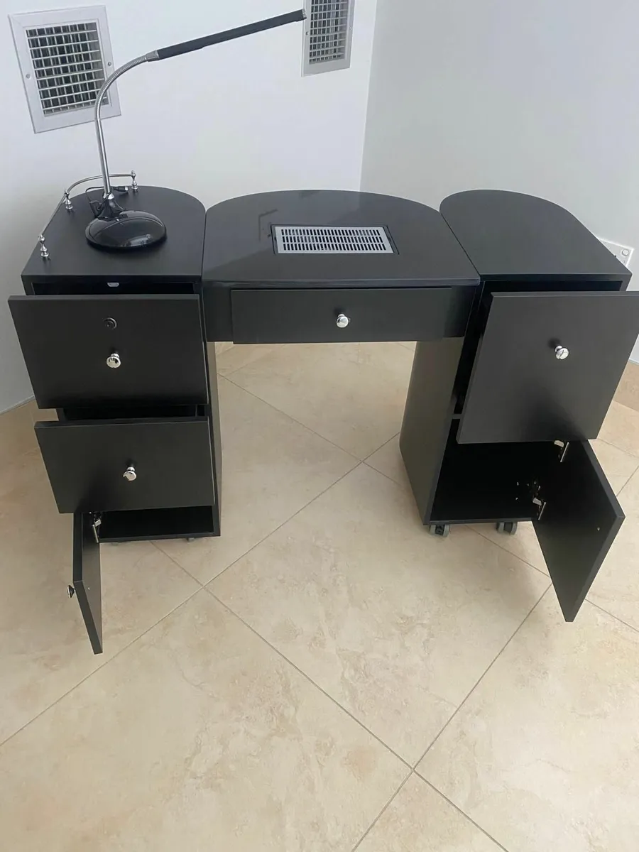 Elite Manicure Table - Black - Brand New - Image 3