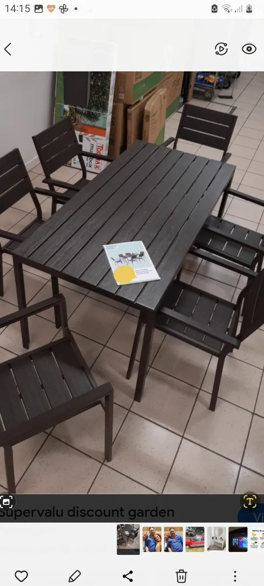Outdoor table and 6 chairs