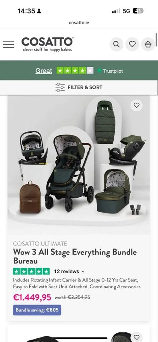 COSATTO ULTIMATE Wow 3 All Stage Everything Bundle Bureau - Image 1