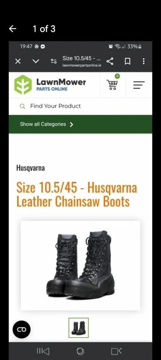 Chainsaw safety boots - Image 1