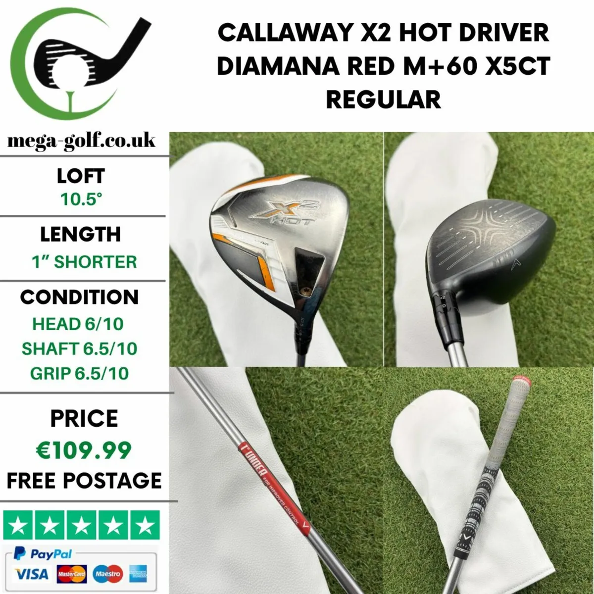 CALLAWAY X2 HOT DRIVER / 10.5° / REGULAR - Image 1