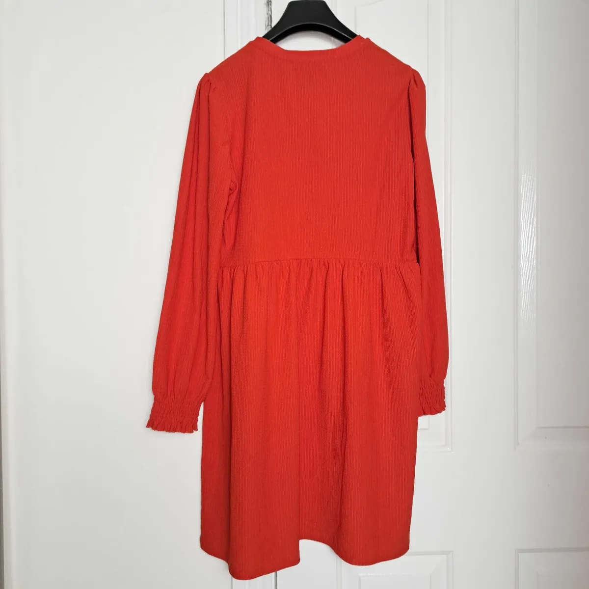 New Look Red Long Sleeve Mini Smock Dress 8UK/36EU - Image 2