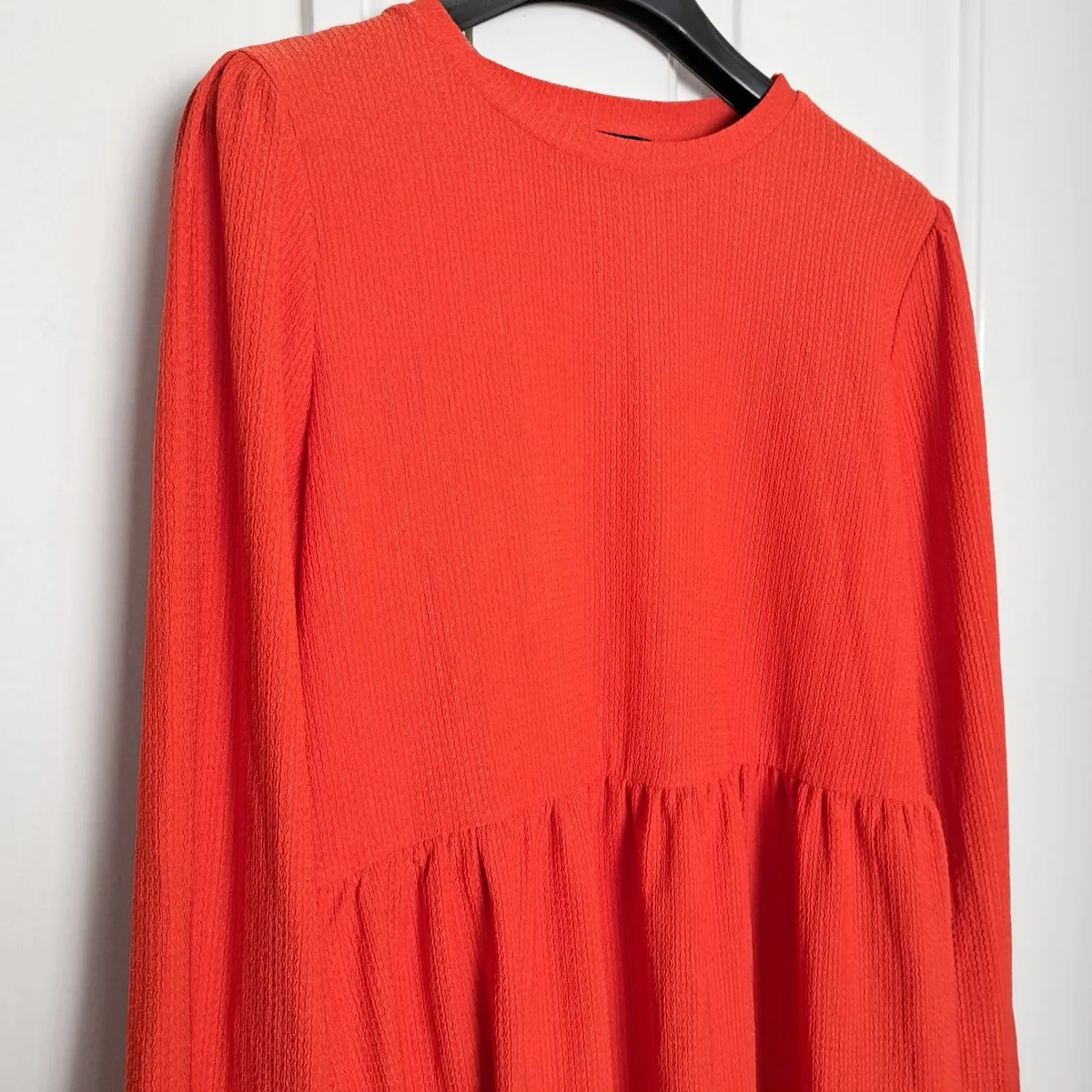 New Look Red Long Sleeve Mini Smock Dress 8UK/36EU - Image 4