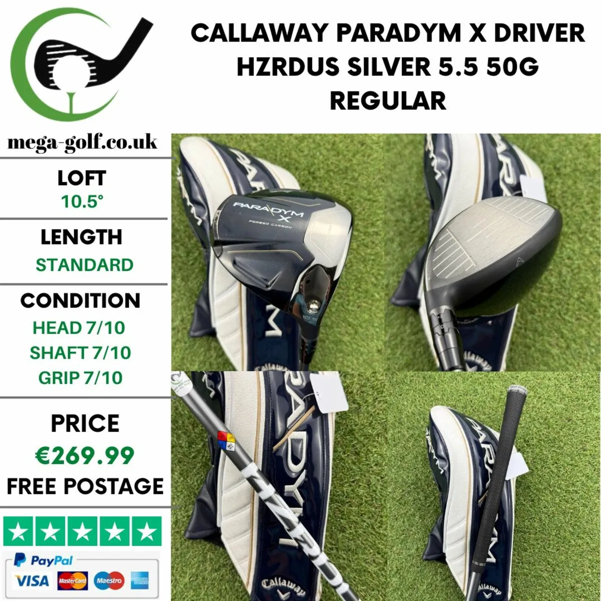 CALLAWAY PARADYM X DRIVER / 10.5° / REGULAR - Image 1