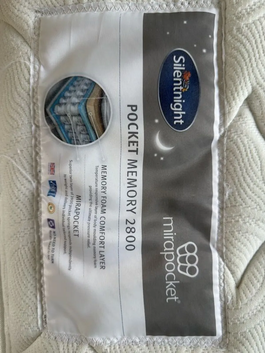 Single Mattress Silentnight Pocket Memory 2800 - Image 1