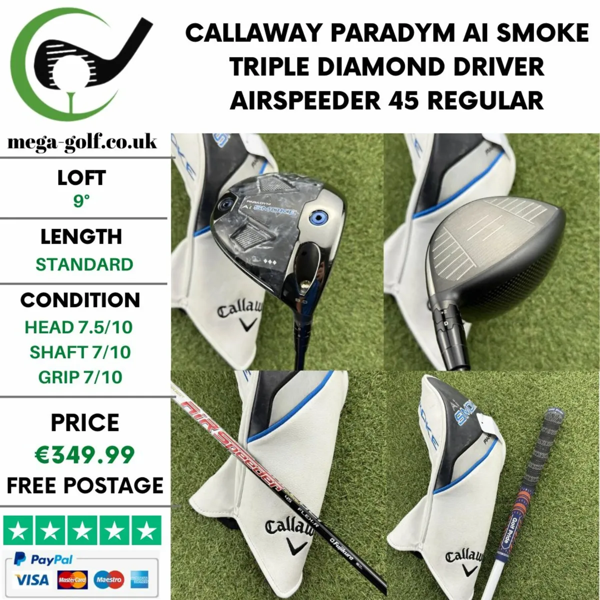 CALLAWAY PARADYM AI SMOKE TRIPLE DIAMOND DRIVER - Image 1
