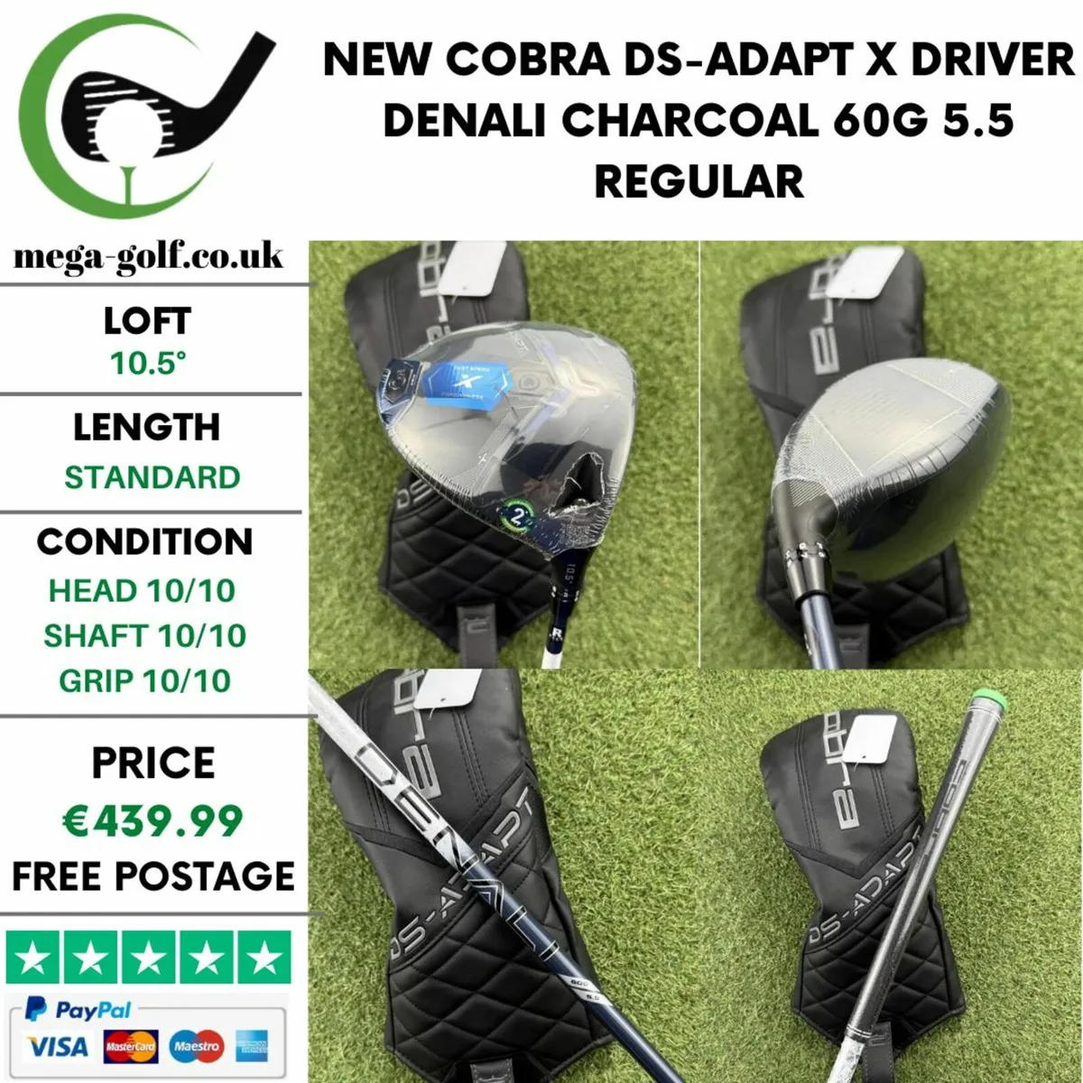 NEW COBRA DS-ADAPT X DRIVER / 10.5° / REGULAR - Image 1