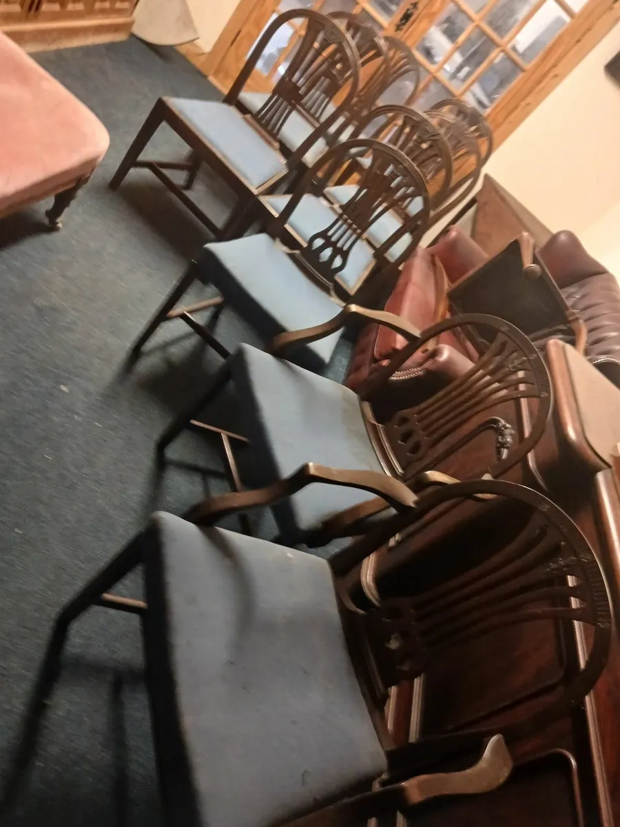 antique chairs  9 including 2 carvers