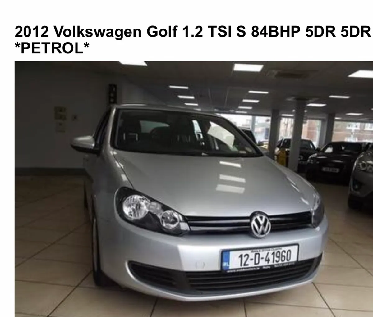 Volkswagen Golf 2012 for sale - Image 2