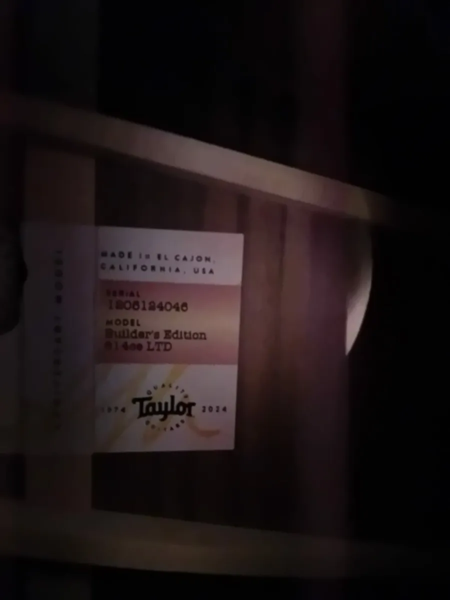 Taylor Builders Edition 814ce Sinker - Image 4