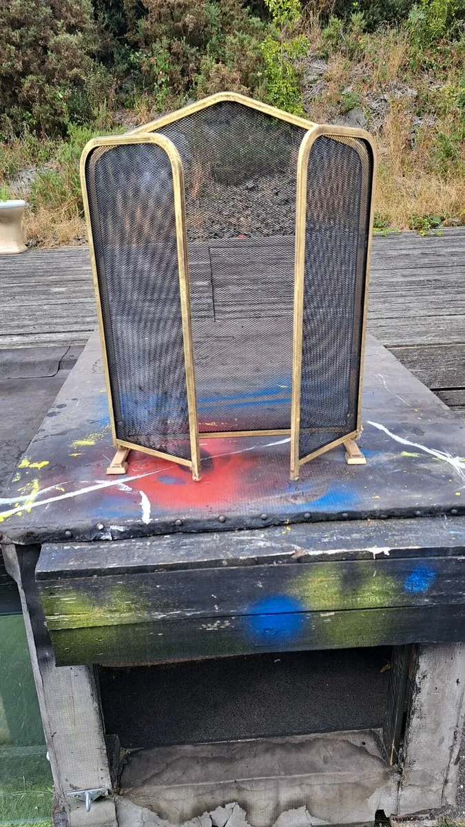 Antique fire screen for sale - Image 1