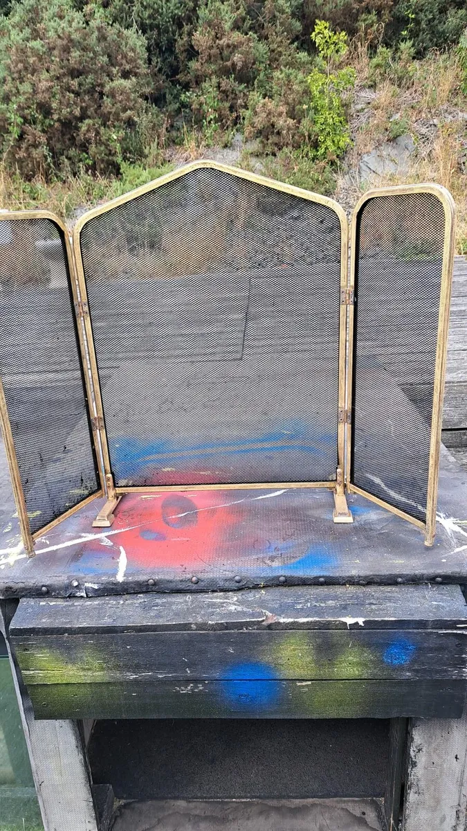 Antique fire screen for sale - Image 2