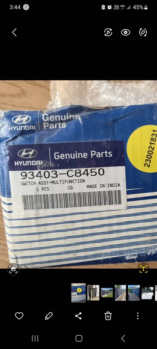 Hyundai i20 SWITCH ASSY-MULTIFUNCTION
Genuine - Image 4