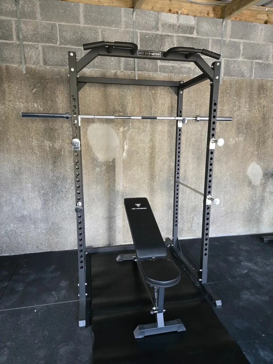 Gym Equipment Weights and Rubber Mats - Image 1
