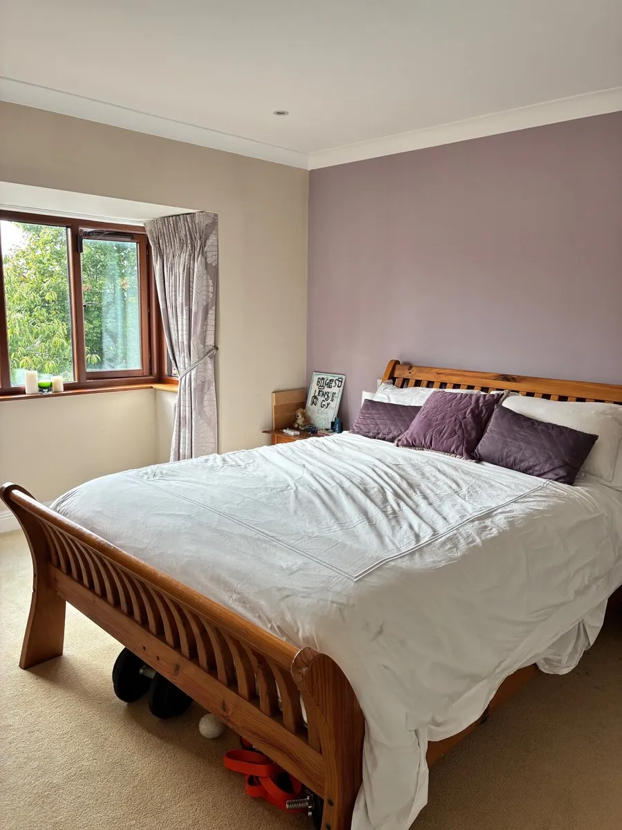 King size Wooden Sleigh Bed frame - Image 1