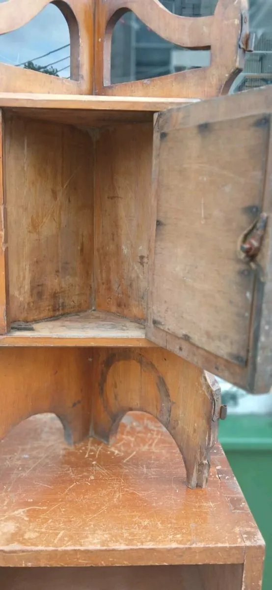 Small antique French corner cabinet - Image 3