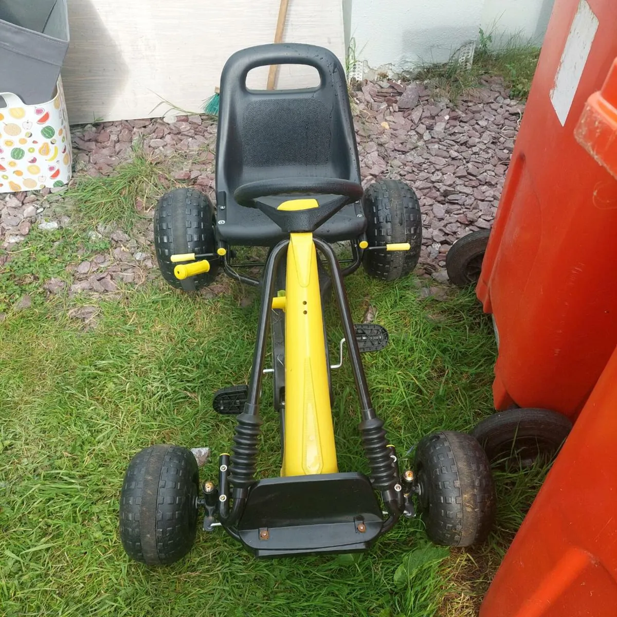Go Racing Go-Kart Black & Yellow - Image 4
