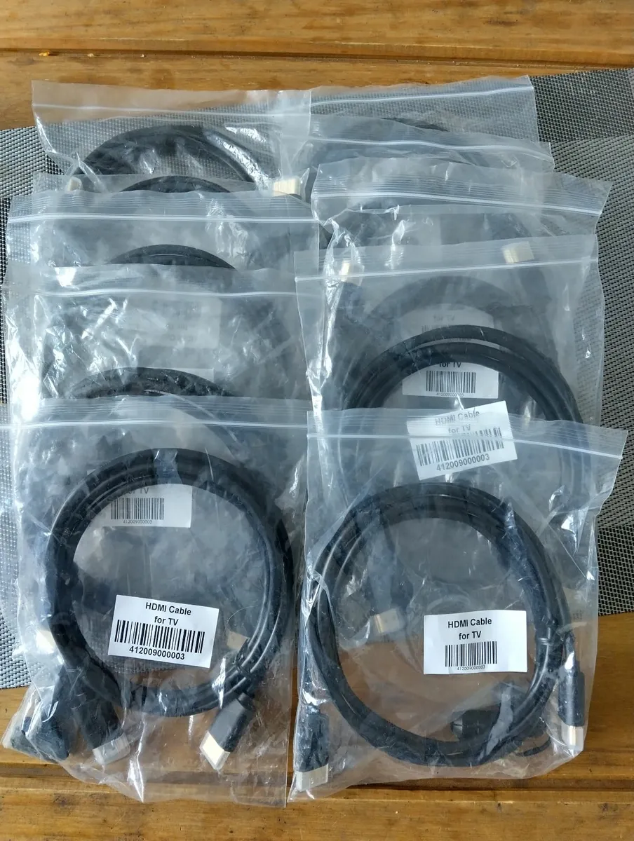 HDMI cables x 10 - Image 1