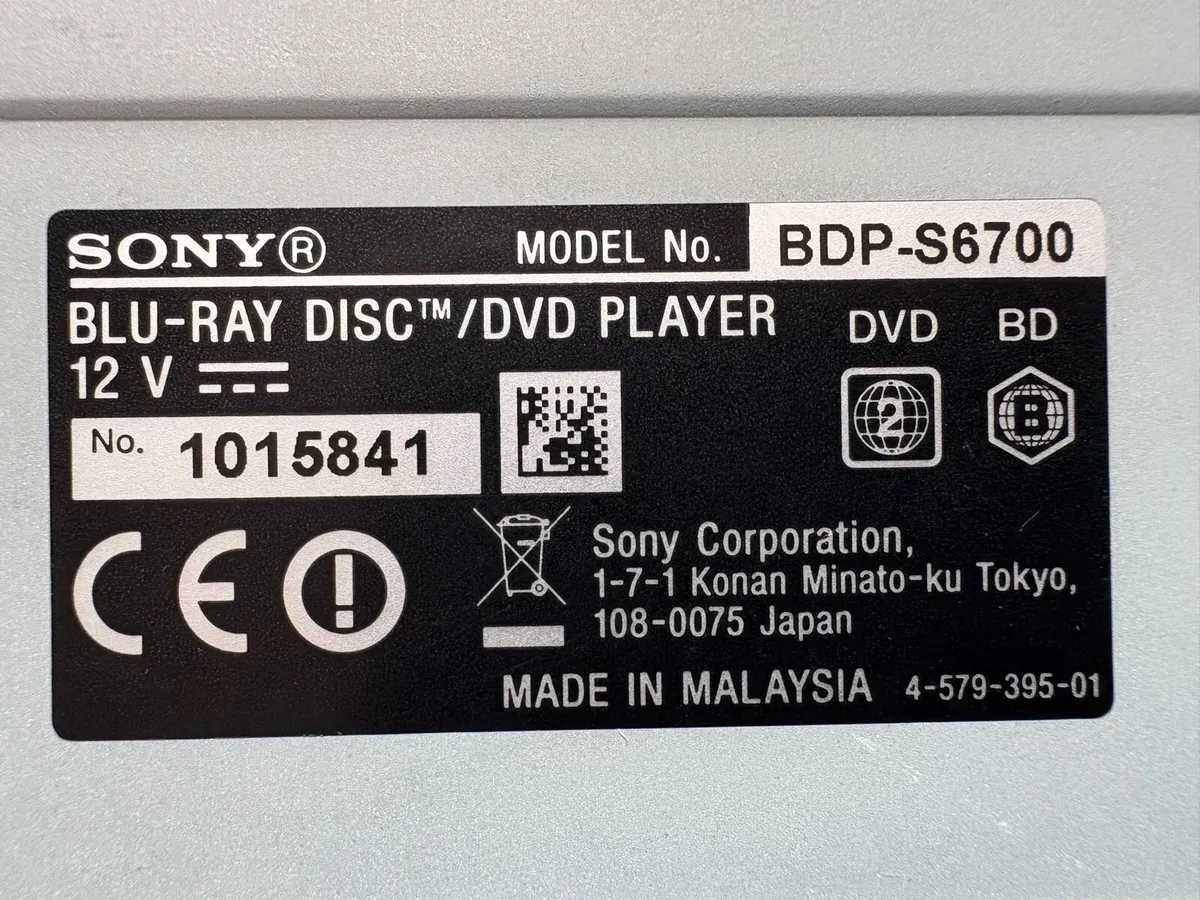Sony Blu Ray Player MULTIREGION - Image 1