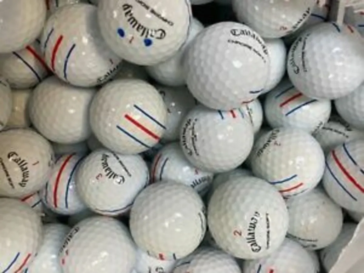 JJ'S CORK GOLF BALLS - CHROME SOFT TRIPLE TRACK - Image 1