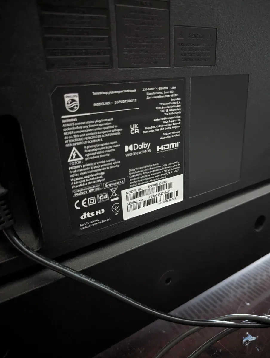 55 inch 4K Ultra HD Flatscreen TV Phillips - Image 2